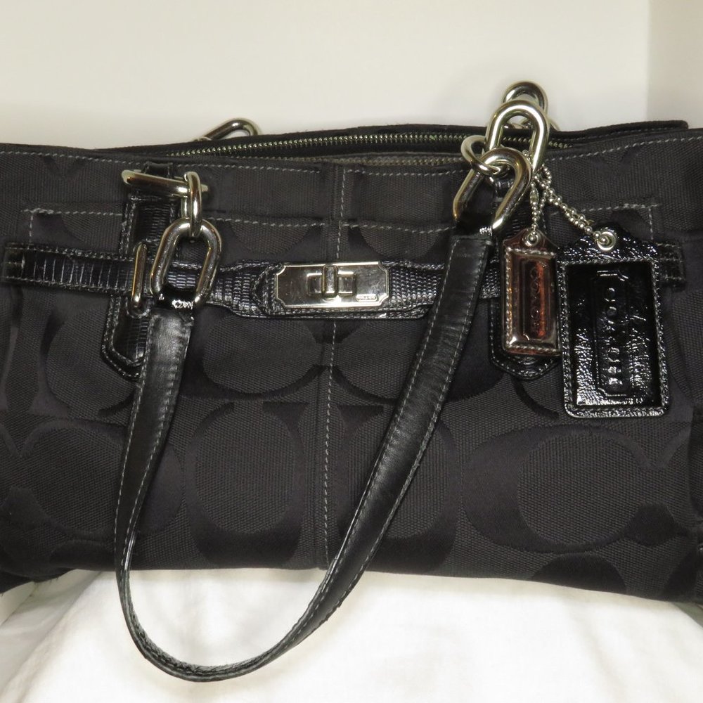 Classic Black Coach Purse